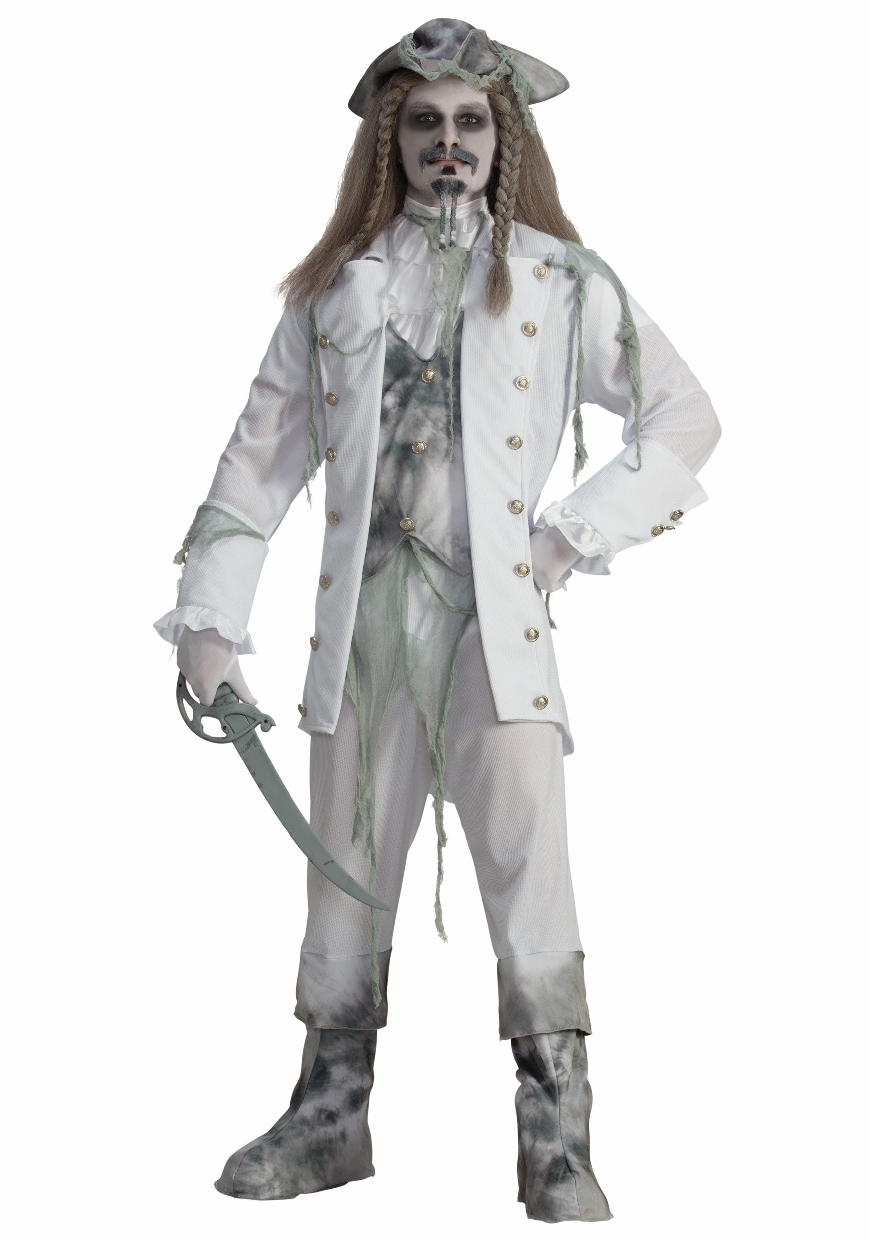 Ghost Pirate Costume Inspirational Men S Ghost Captain Pirate Costume