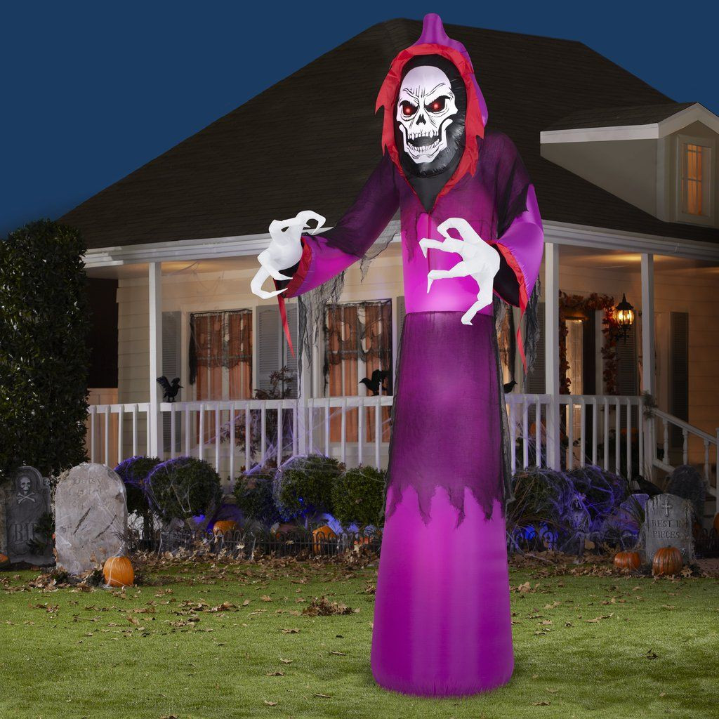 Giant Halloween Inflatables Unique 12 Airblown Giant Grim Reaper Halloween Inflatable