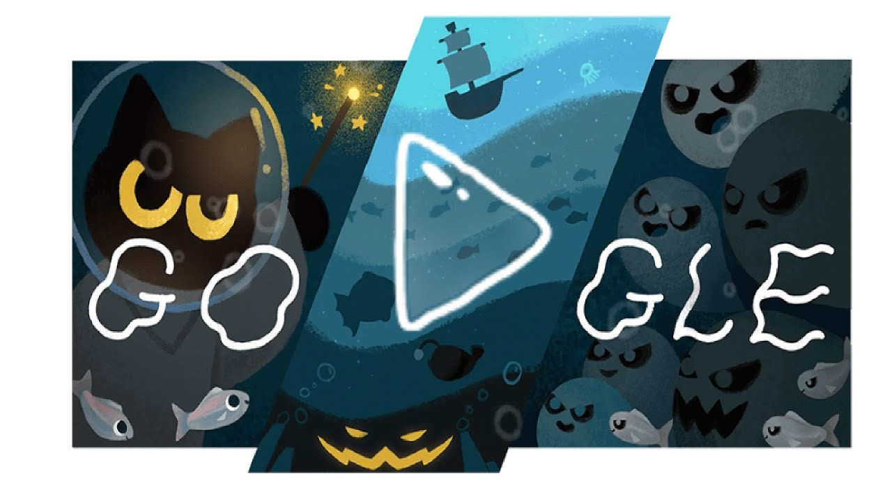 Google Doodle Halloween 2 Best Of Хэллоуин Google Doodle Продолжение Академии волшебных кошек