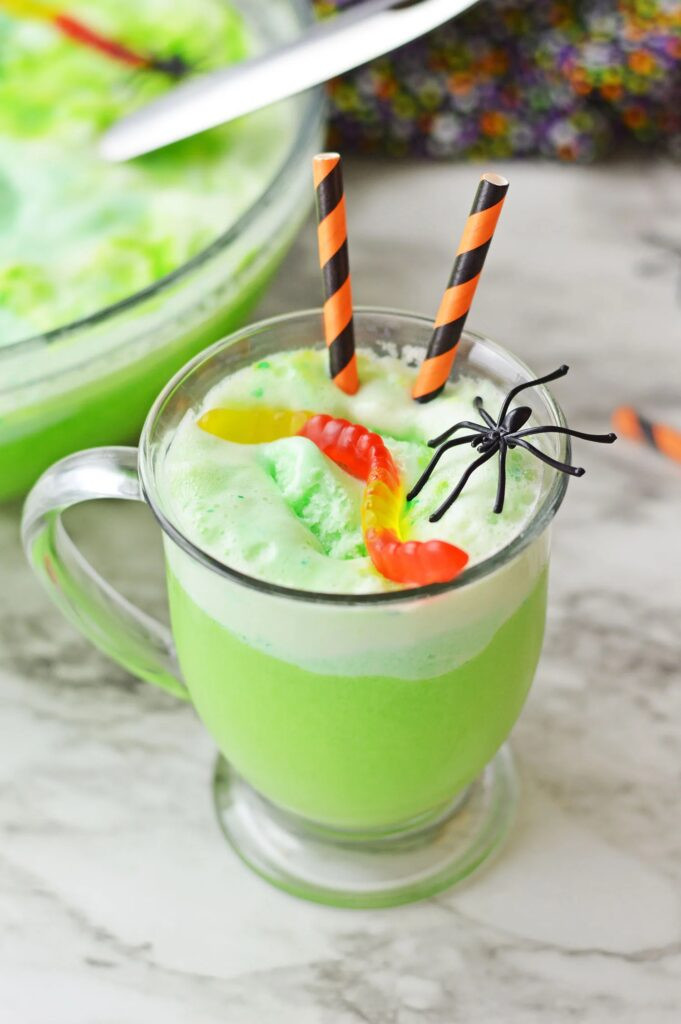 Green Halloween Punch New Halloween Punch Recipe Non Alcoholic Making Mom Magic