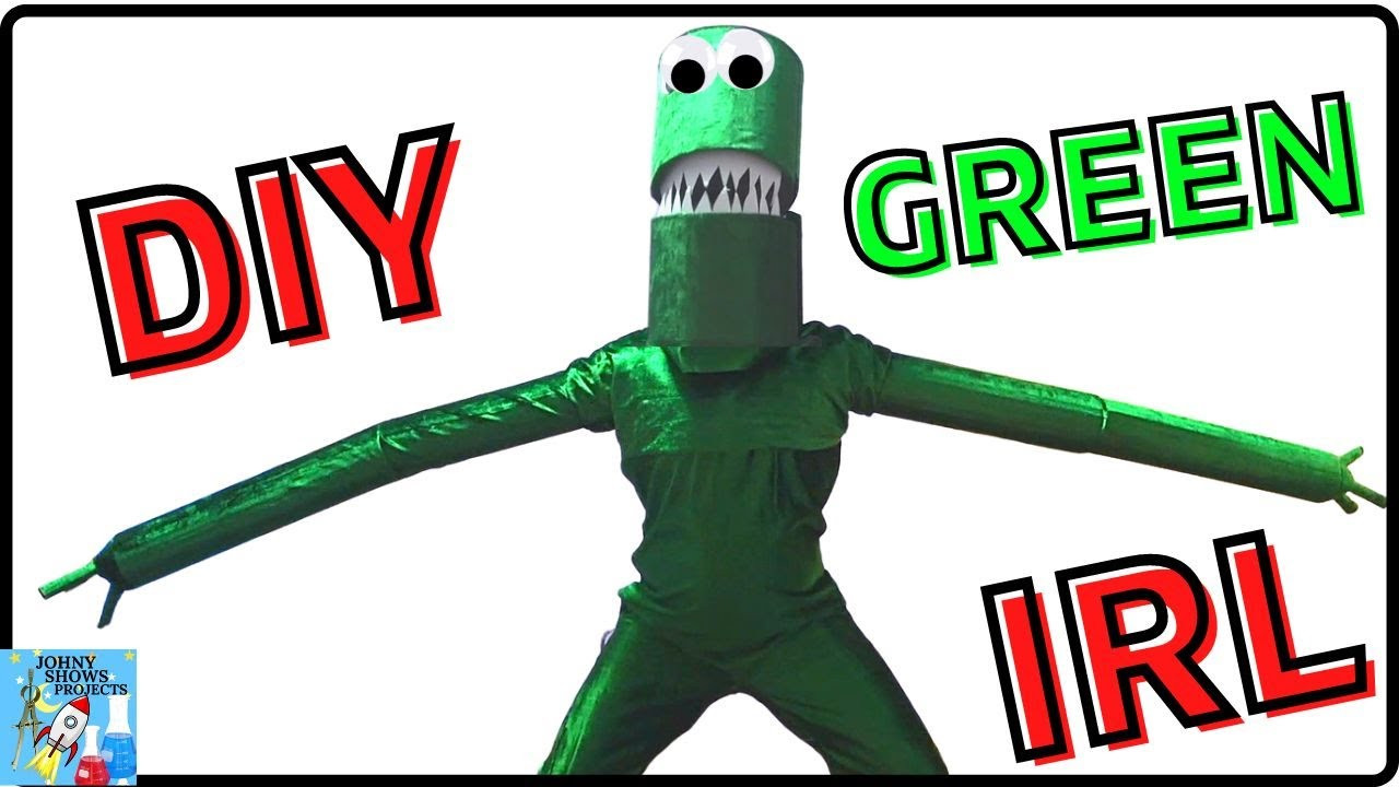 Green Rainbow Friends Costume Fresh How I Made Rainbow Friends Green In Real Life Costume Diy Off