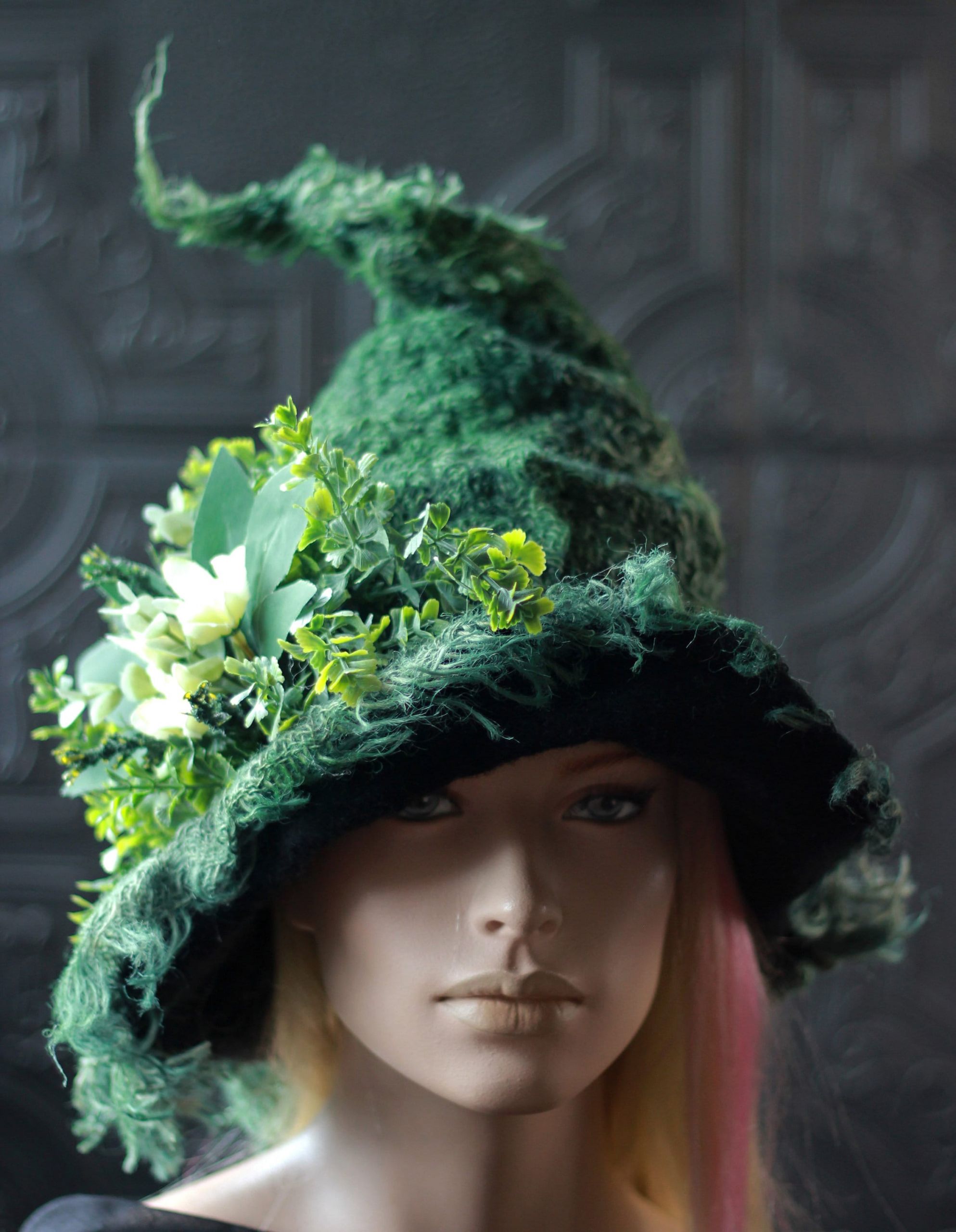 Green Witch Costume Luxury forest Witch Hat Green Witch Costume for Halloween