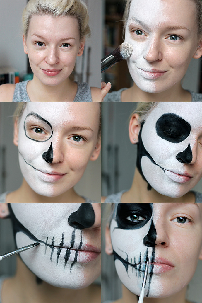 Half Skeleton Makeup Elegant Make Up Artist &amp; Beauty Blogger Tutorial