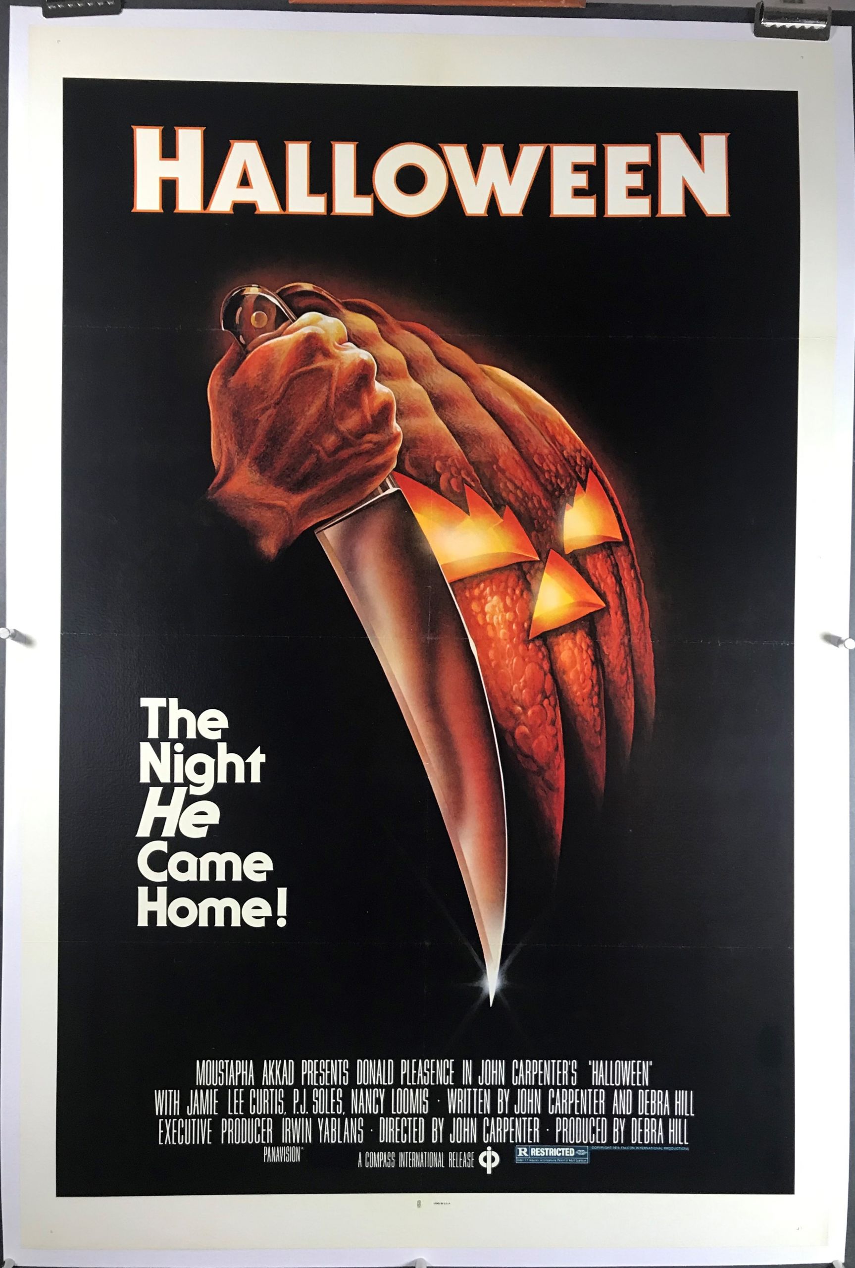 Halloween 1 Film Luxury Halloween original Blue Ratings Box Horror Movie Poster Starring Jamie