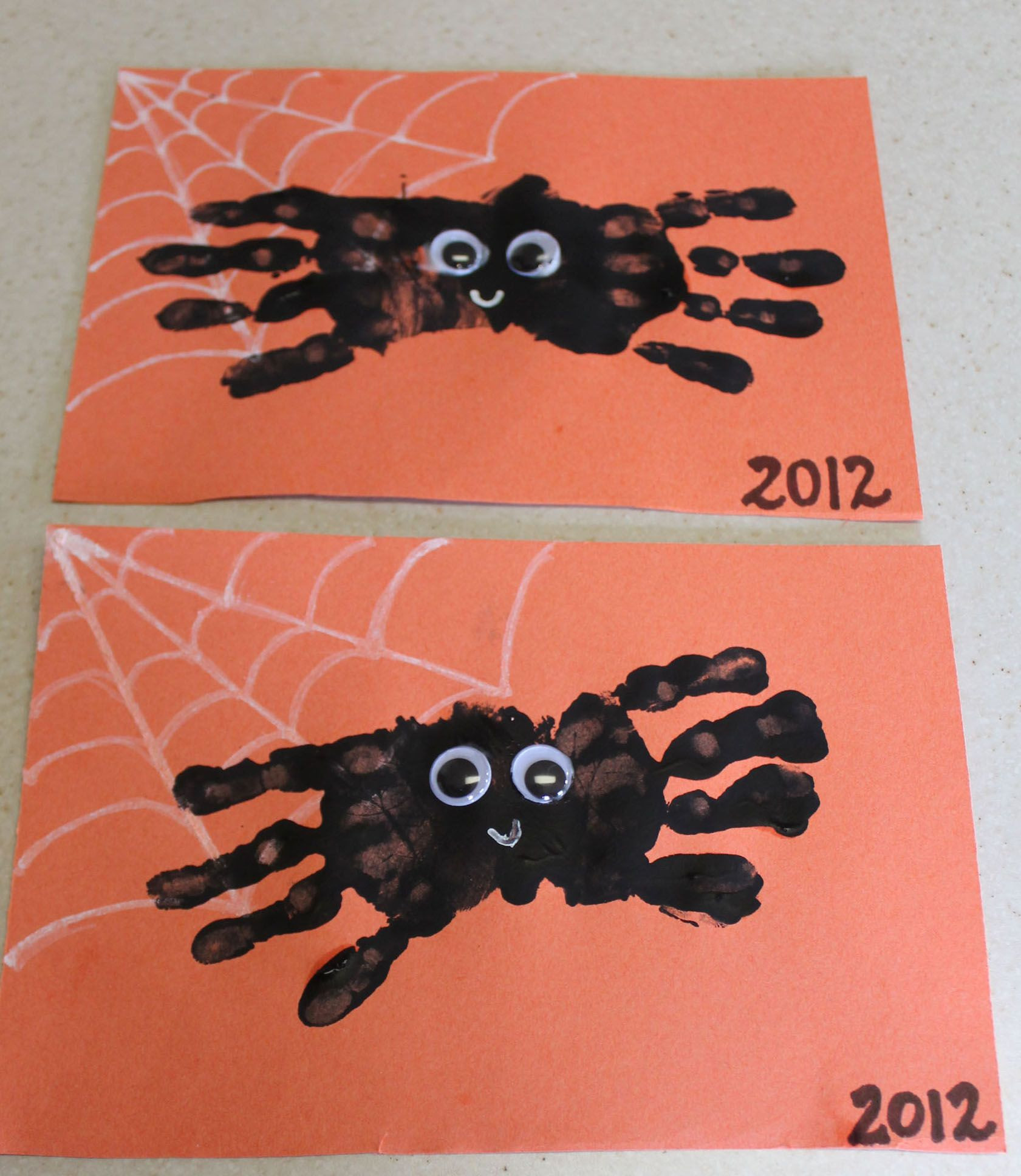 Halloween Art for Infants Best Of Hand Print Spider Halloween Craft