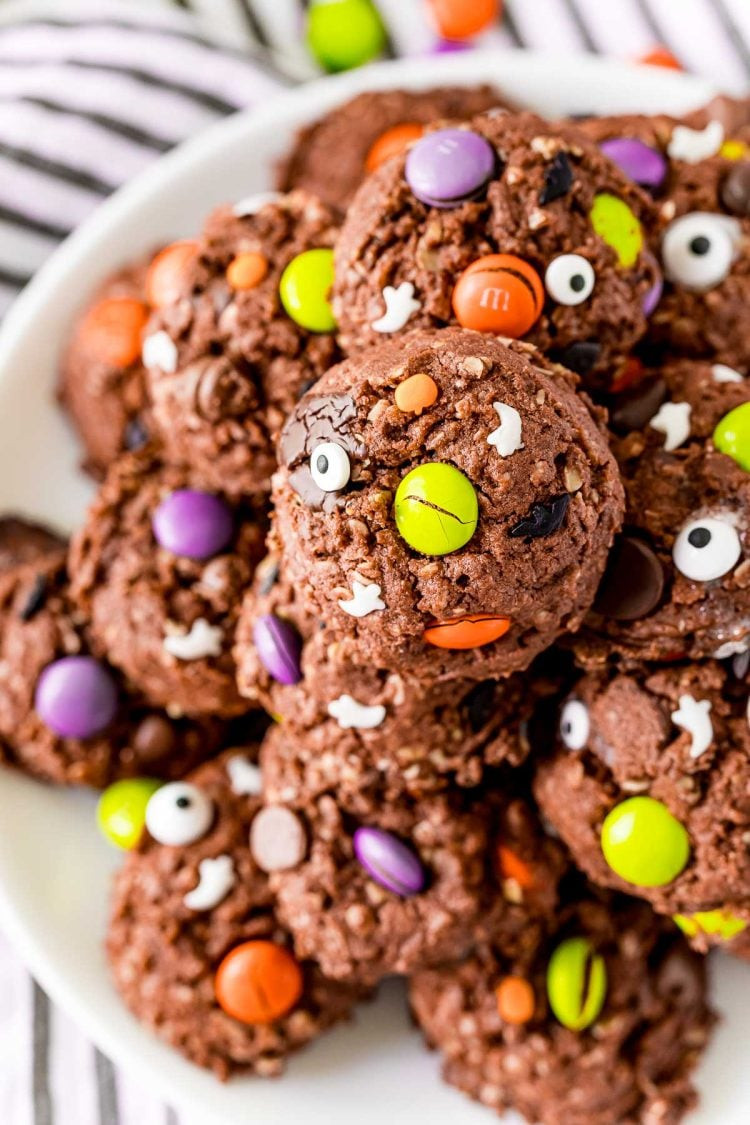 Halloween Baking Recipes Fresh Easy Halloween Monster Cookies Recipe Sugar and soul