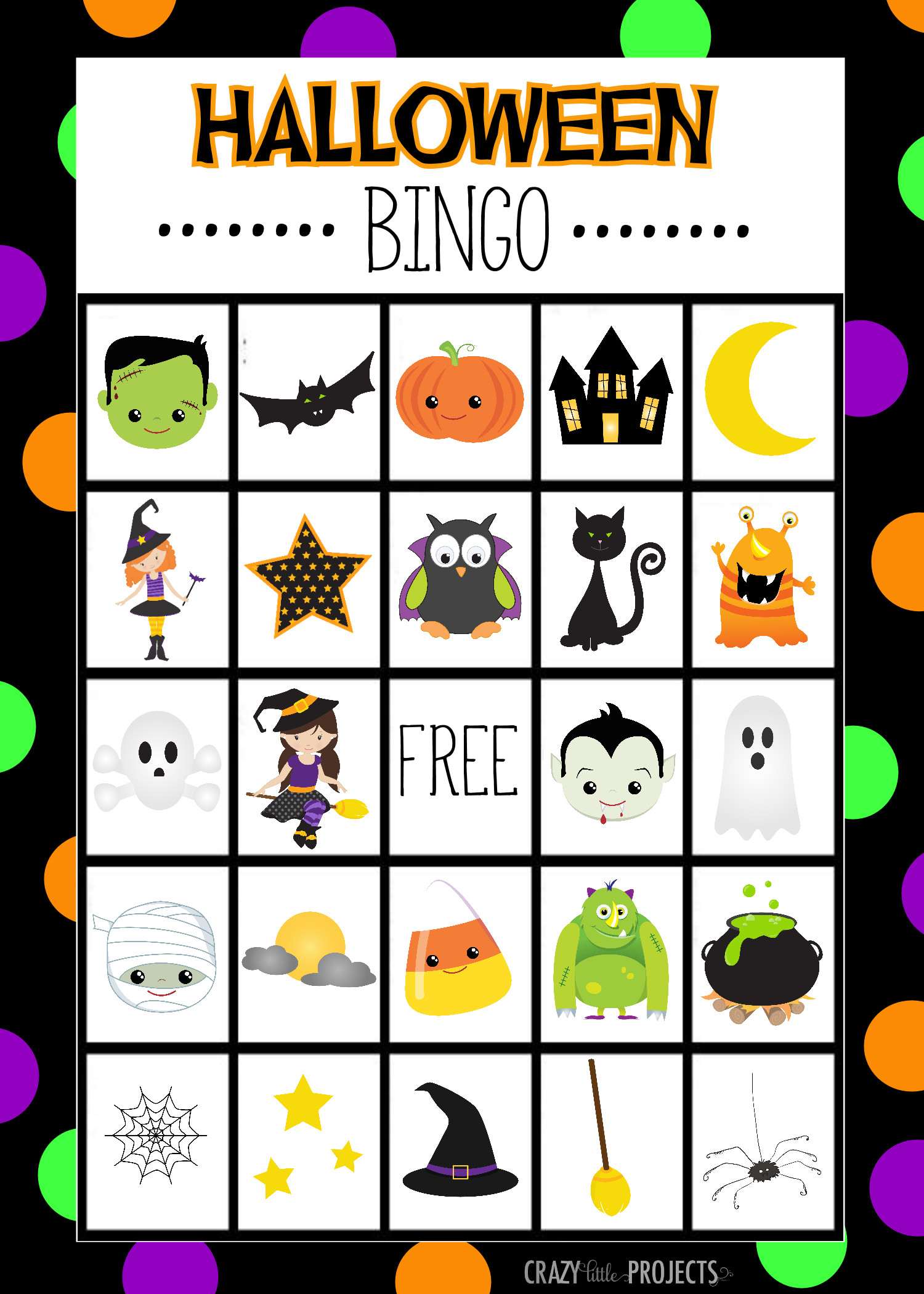 Halloween Bingo Cards Luxury Free Printable Halloween Bingo Game