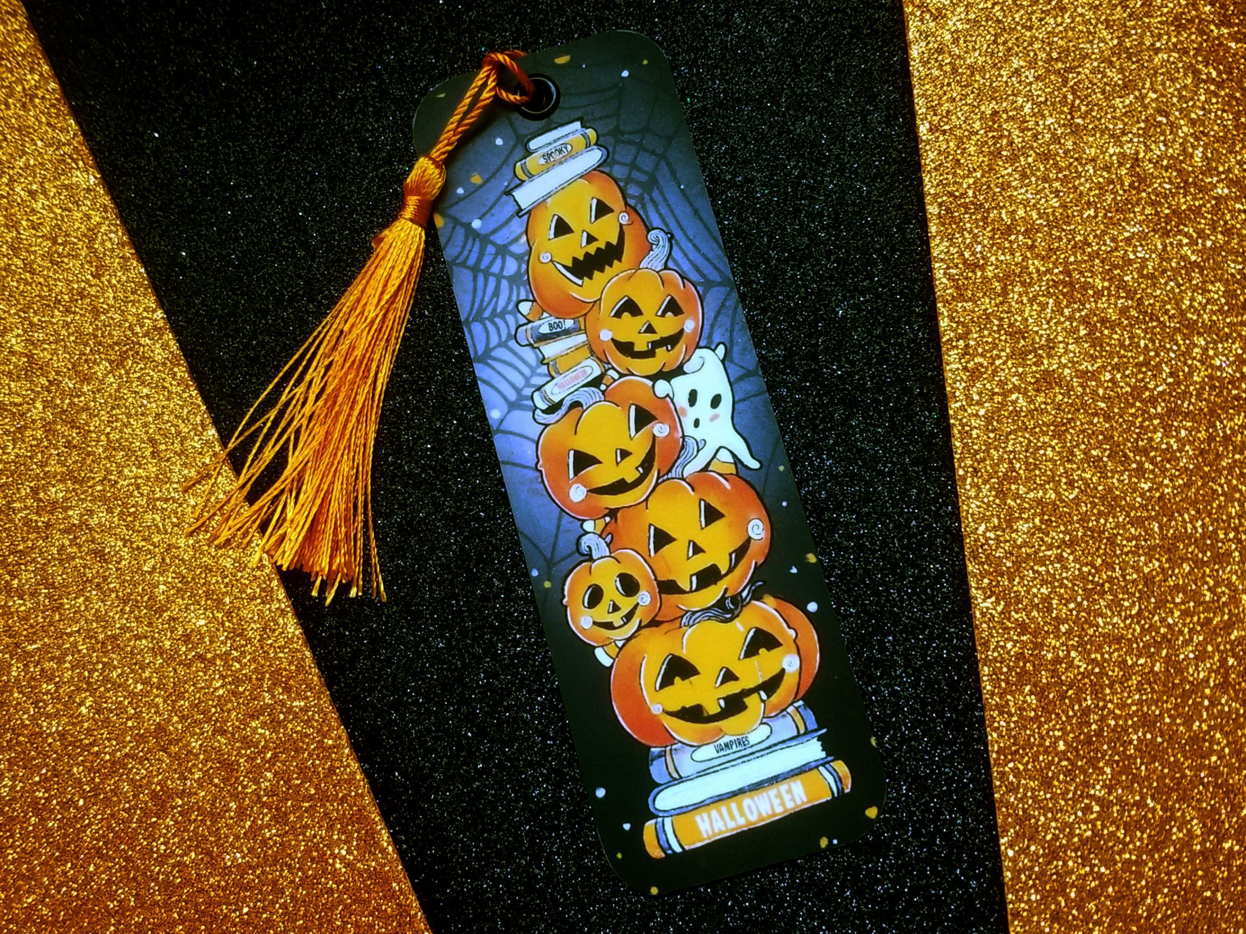 Halloween Book Mark Best Of Halloween Bookmark Pumpkin Galore Bookmark by Sandstar Art