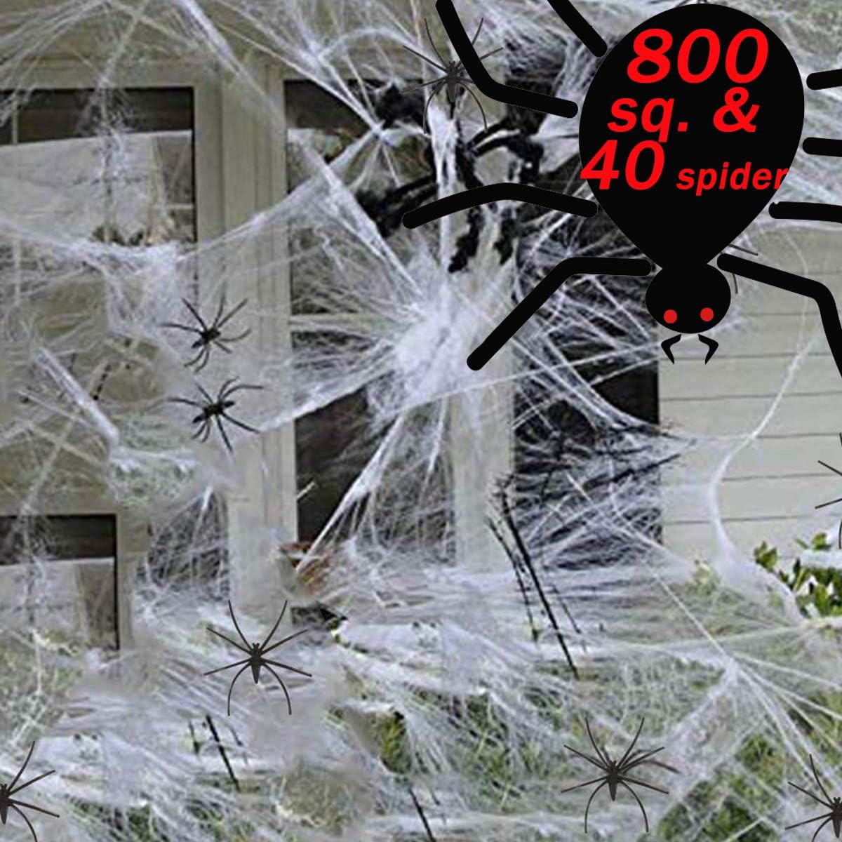 Halloween Cobweb Decorations Lovely Amazon 800 Sqft Spider Web Cobwebs Decorations Spider