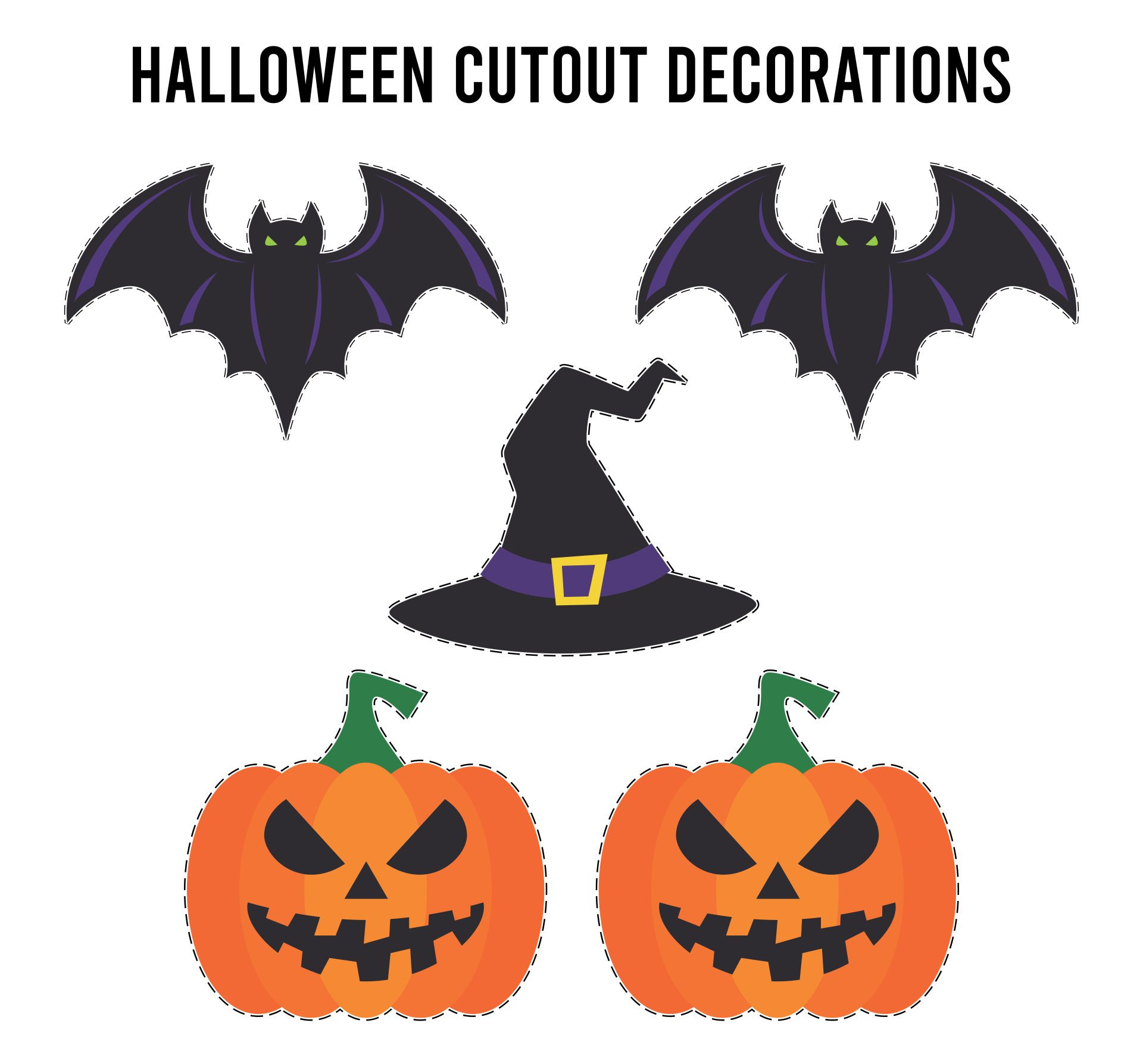 Halloween Cutouts Printable Awesome Halloween Cutouts 15 Free Pdf Printables