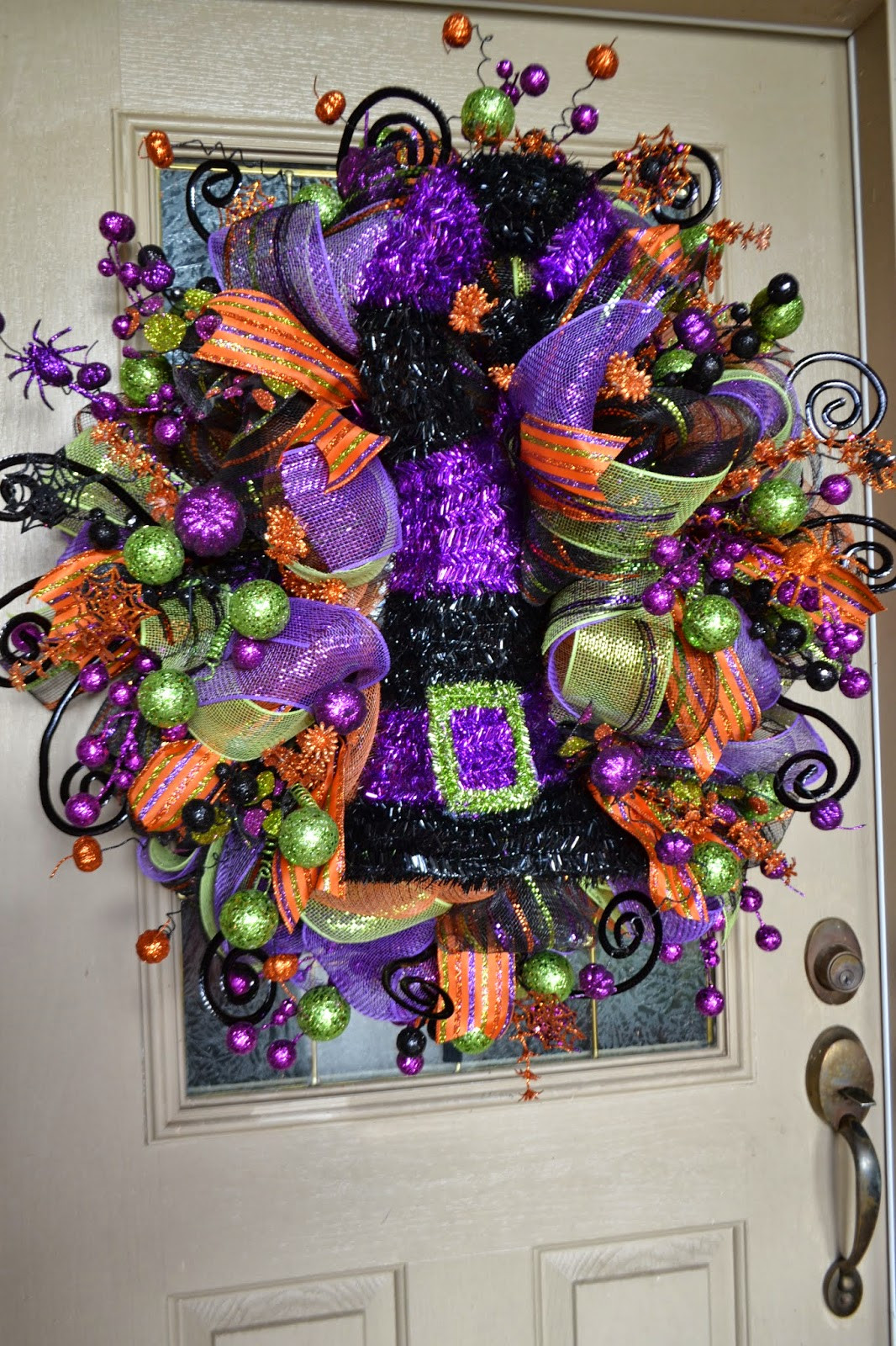 Halloween Deco Mesh Wreath Unique Kristen S Creations Halloween Mesh Wreath