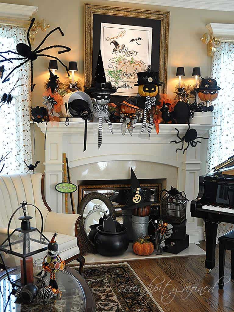 Halloween Decor for Mantel Best Of 40 Spooktacular Halloween Mantel Decorating Ideas