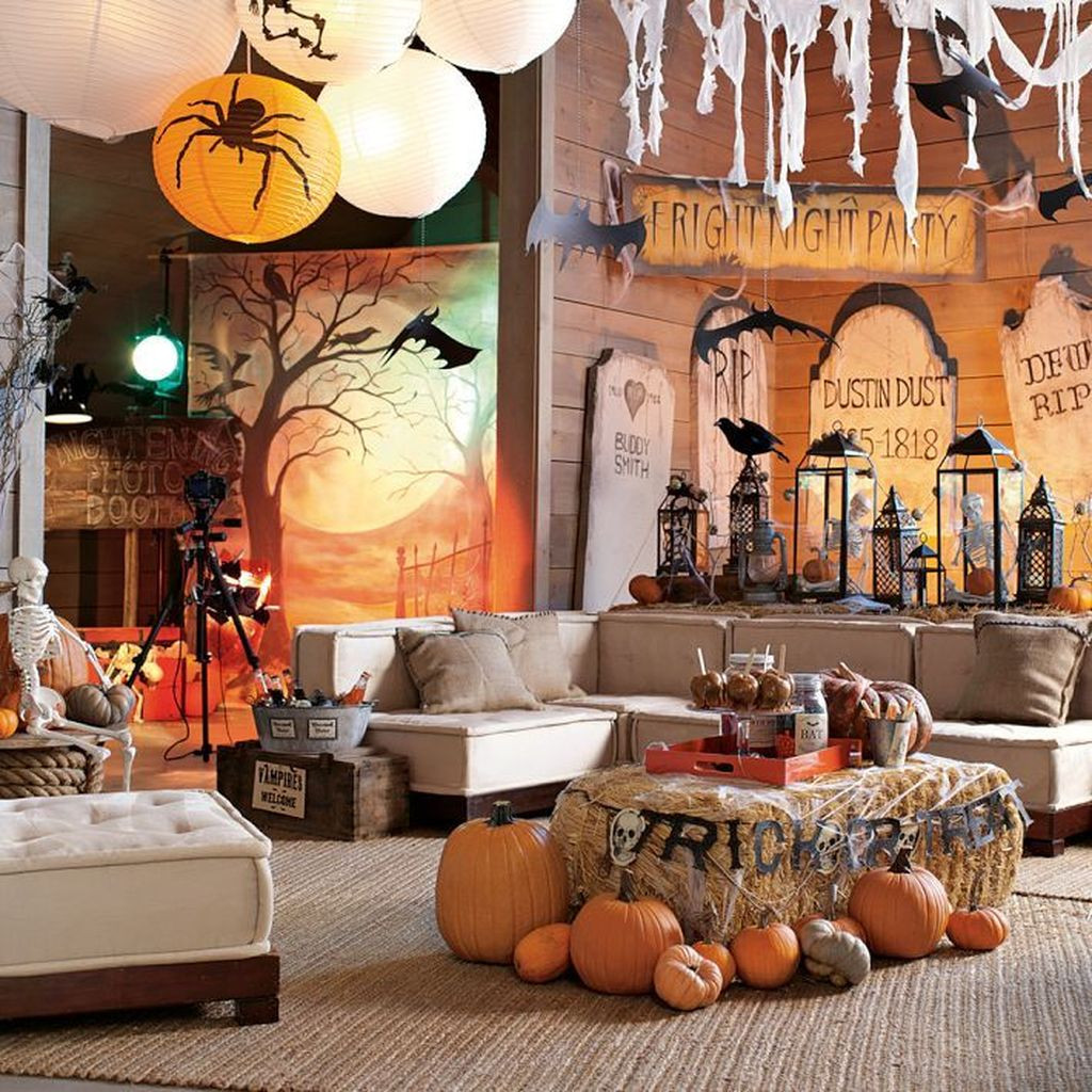 Halloween Decor Interior Beautiful 34 Stunning Halloween Living Room Decor Ideas Looks Scary Magzhouse