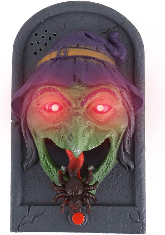 Halloween Door Bell Best Of Jxjarnet Halloween Talking Door Bell Horrible Grimace Tricky Outdoor