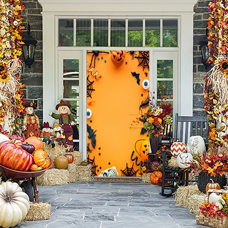 Halloween Door Cover Elegant Halloween Door Cover Halloween Decor Door Covers