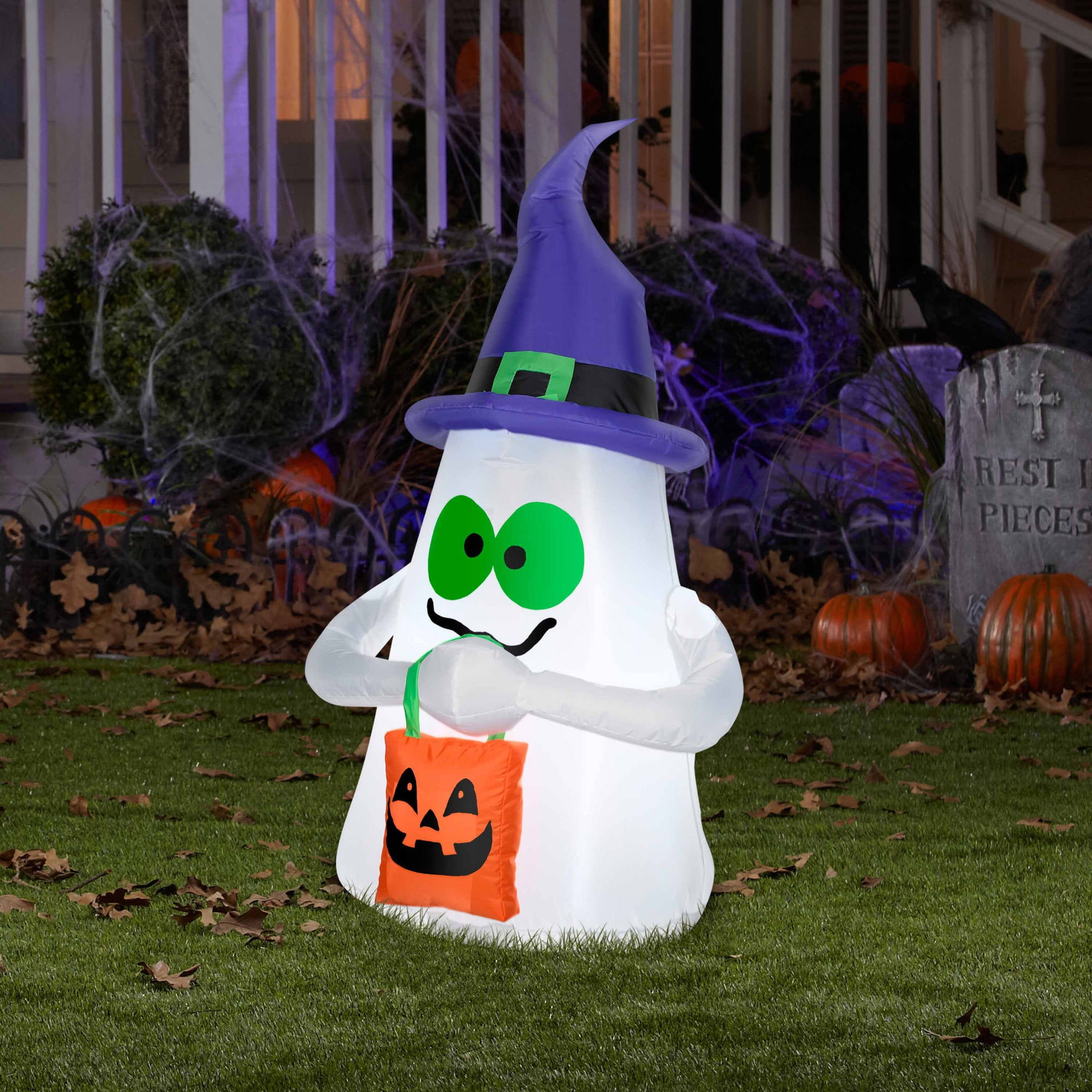 Halloween Inflatable Decorations Outdoor Inspirational Airblown Inflatables Outdoor Ghost with Candy tote Small Halloween