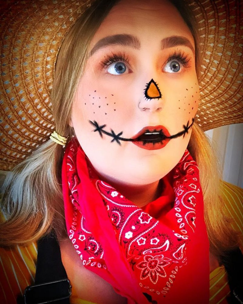 Halloween Makeup Scarecrow Lovely 40 Scarecrow Makeup Ideas for Halloween the Glossychic