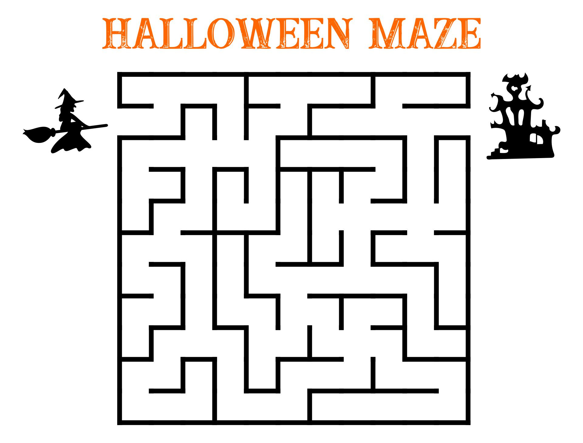 Halloween Maze Printable Inspirational Halloween Mazes 15 Free Pdf Printables