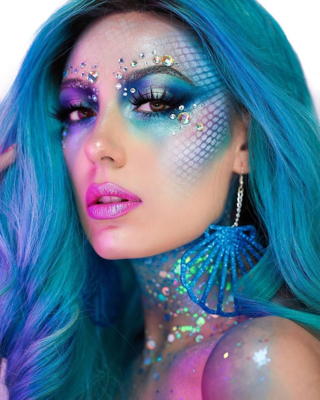 Halloween Mermaid Makeup Best Of Festival Wear ️ On Instagram “how Pretty is This Mermaid Makeup 💙