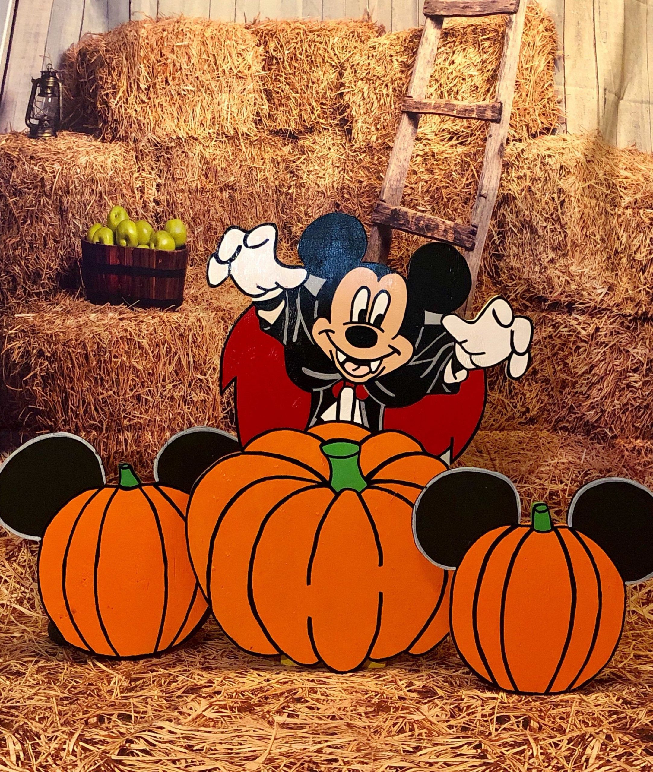 Halloween Mickey Mouse Decor Unique Mickey Halloween Yard Art Disney Yard Art Disney Yard Decor Etsy