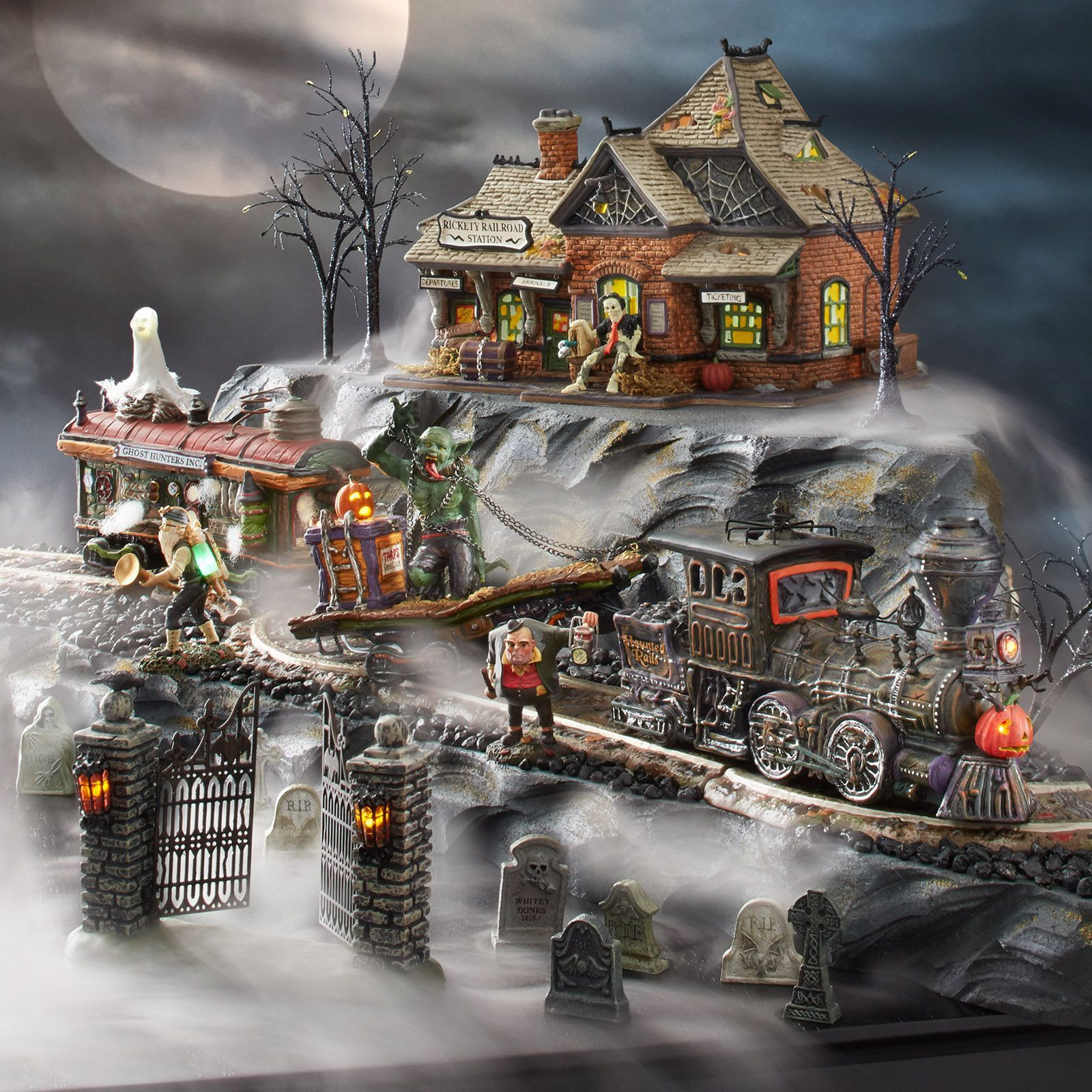 Halloween Miniature Village Luxury Halloweenvillagedisplay