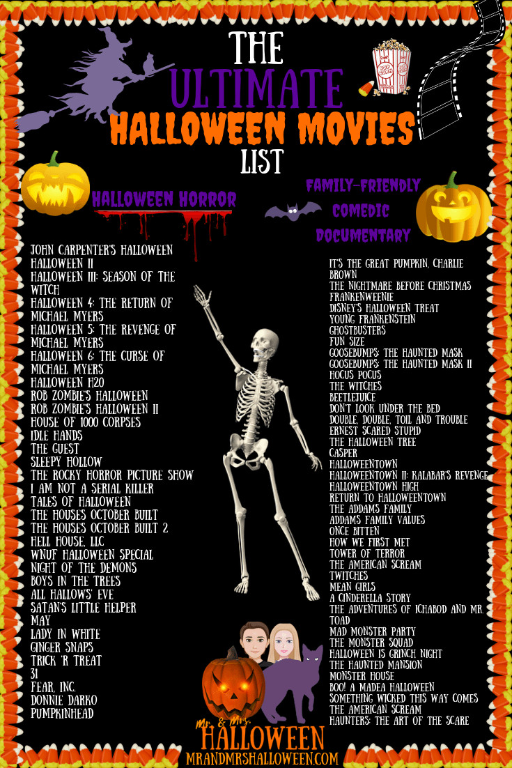 Halloween Movie List Unique Halloween Movies List with 70 Titles &amp; A Printable Calendar to Plan