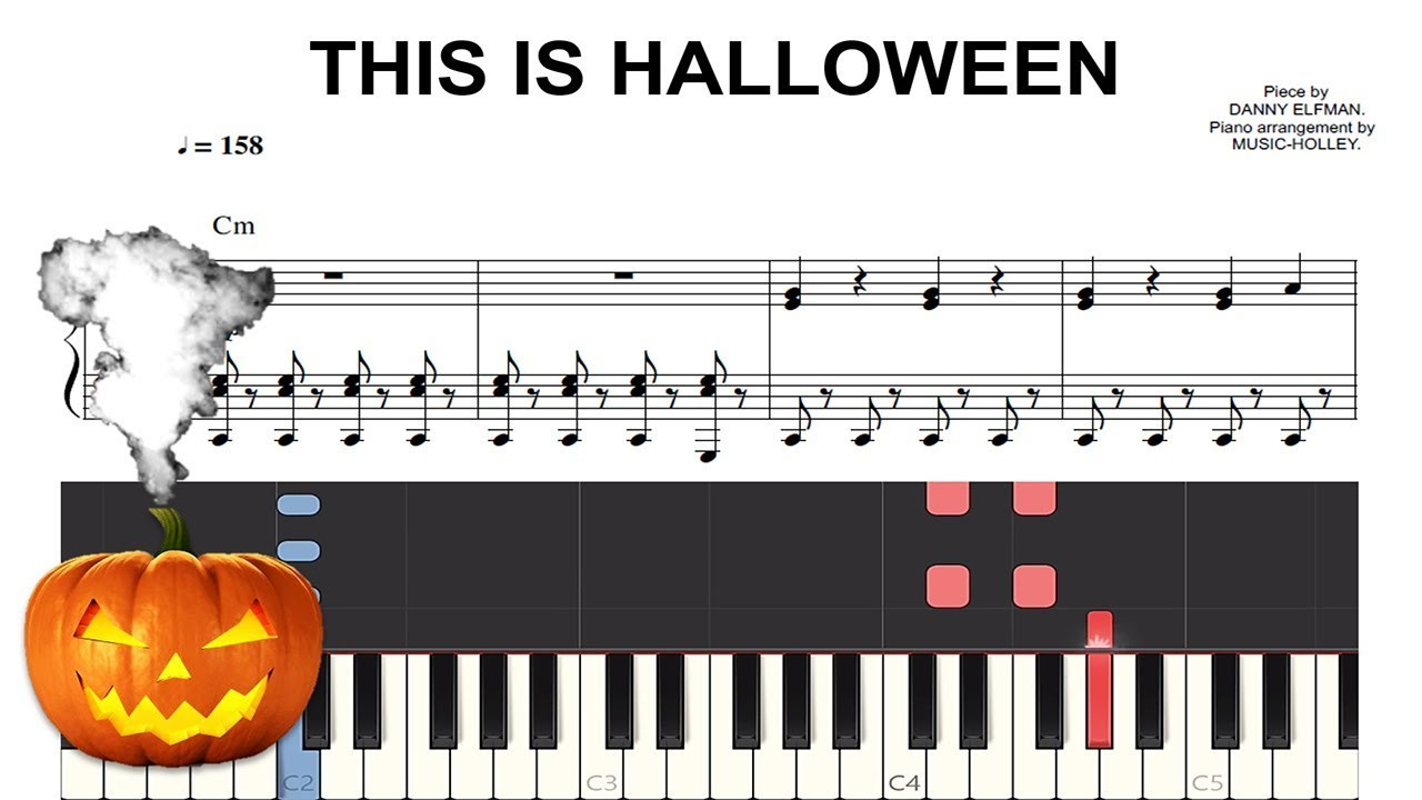 Halloween Music On Piano Best Of This is Halloween Easy Piano Sheet