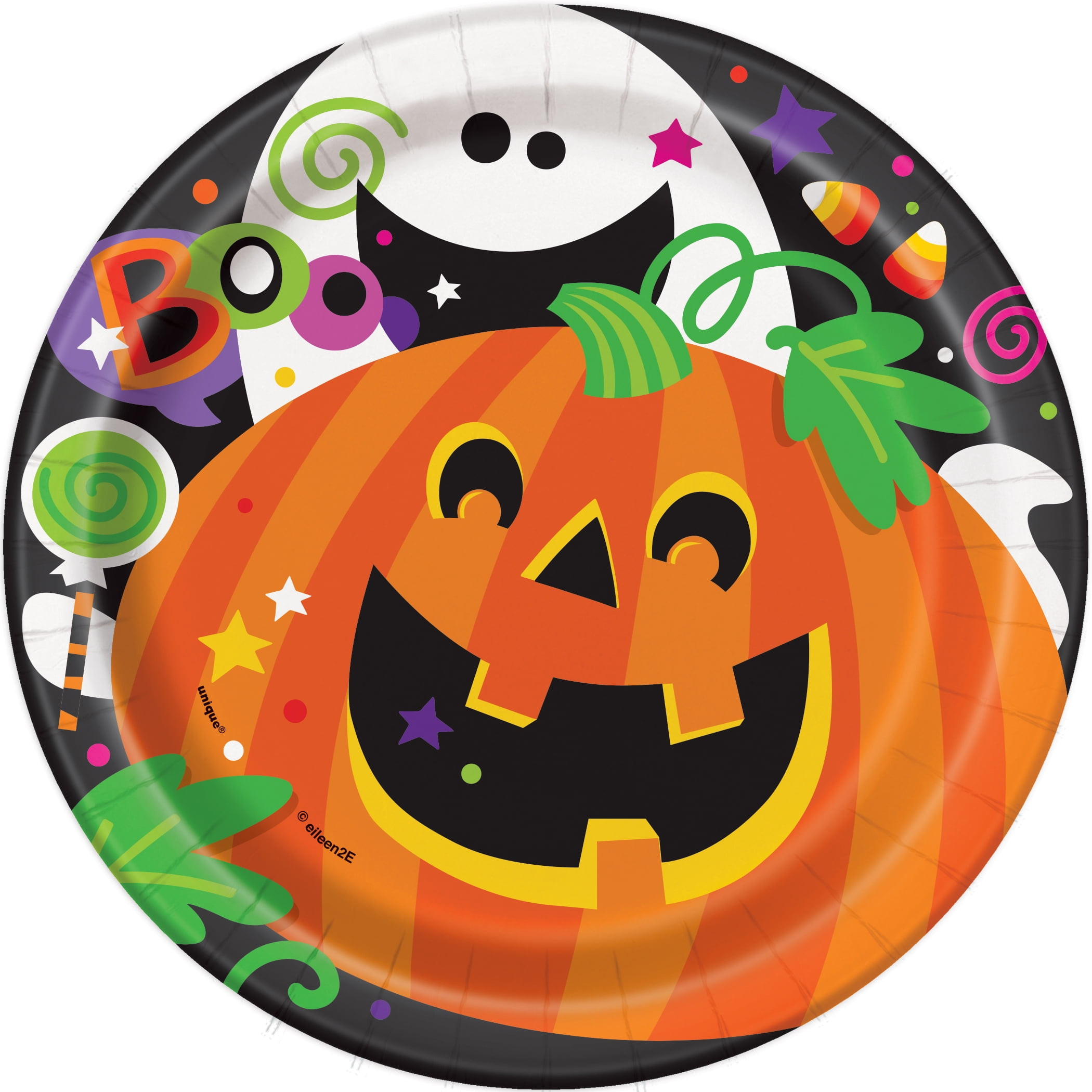 Halloween Paper Plates Unique Happy Halloween Paper Dessert Plates 7in 24ct Walmart