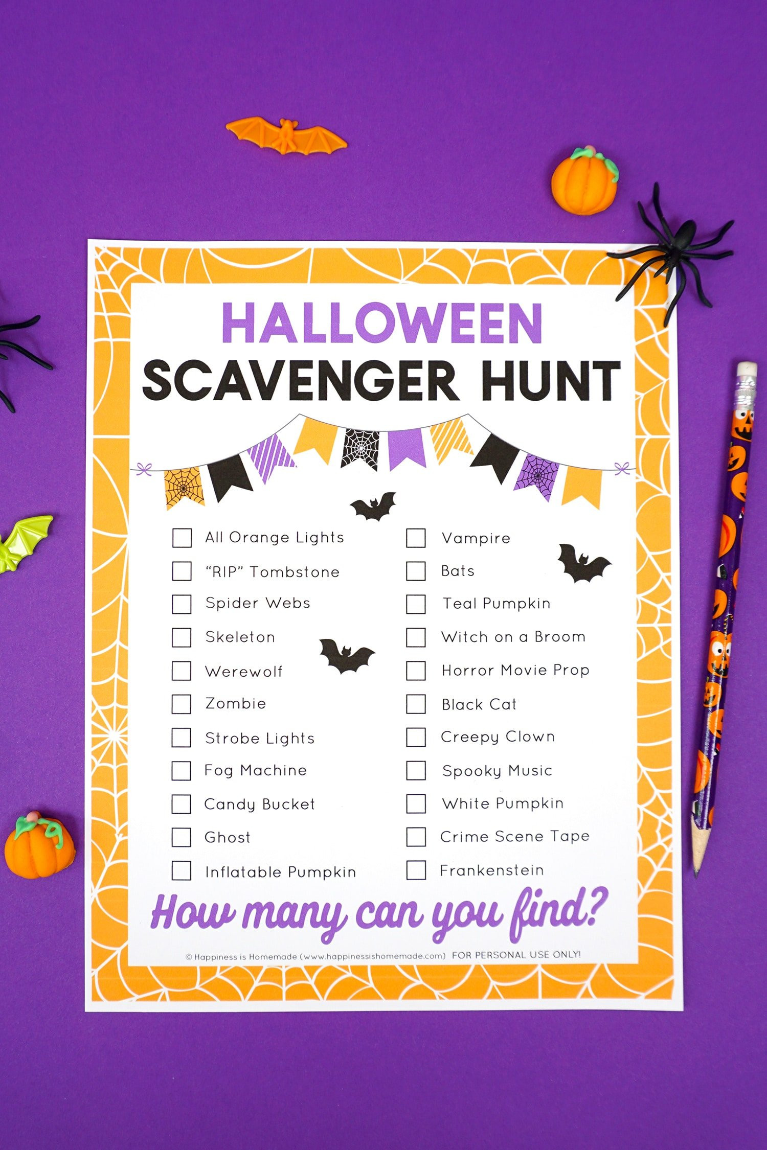 Halloween Scavenger Hunt for Adults Luxury Free Printable Halloween Scavenger Hunt Happiness is Homemade