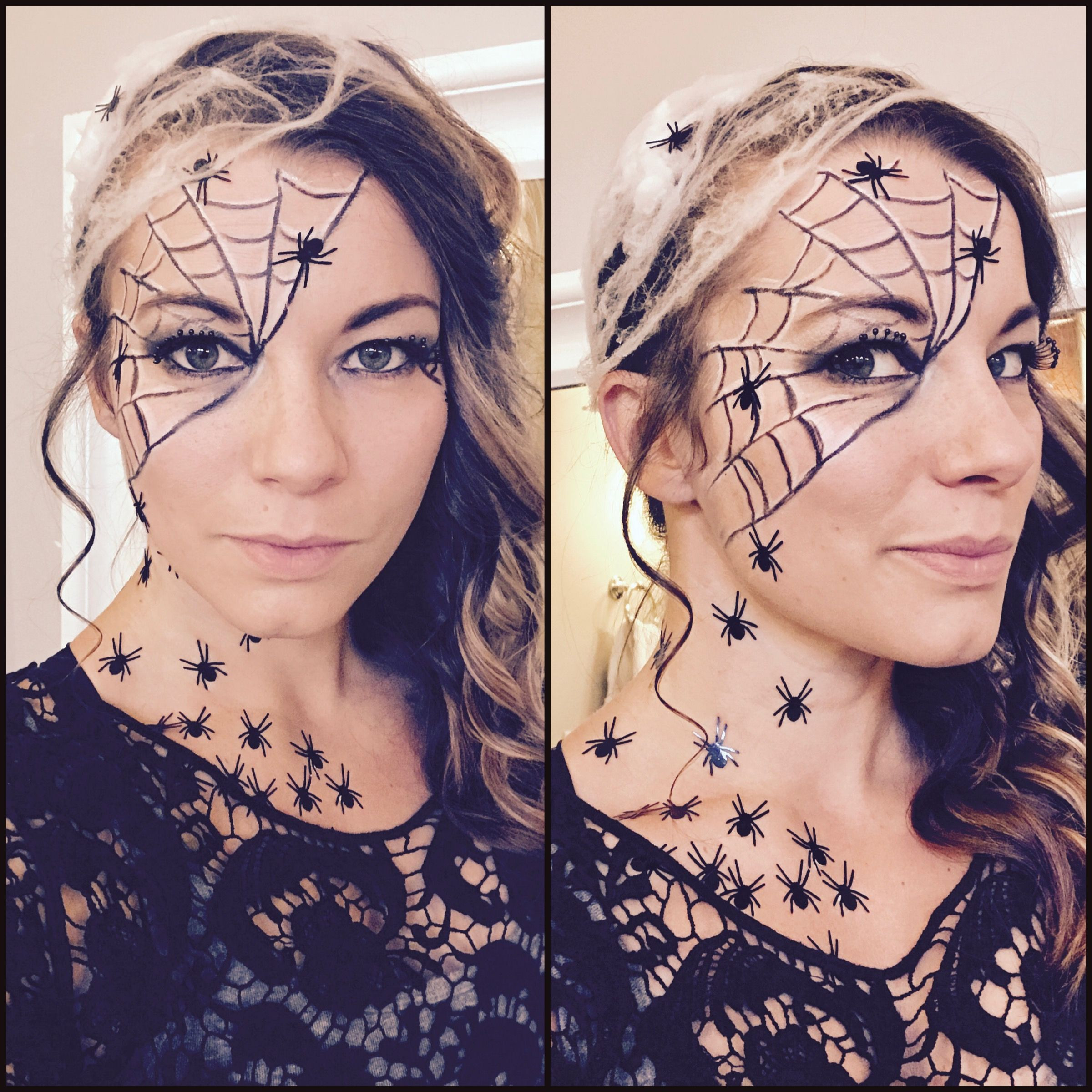 Halloween Spider Web Makeup New Spider Web Makeup Halloween Makeup Easy Last Minute Diy Costume