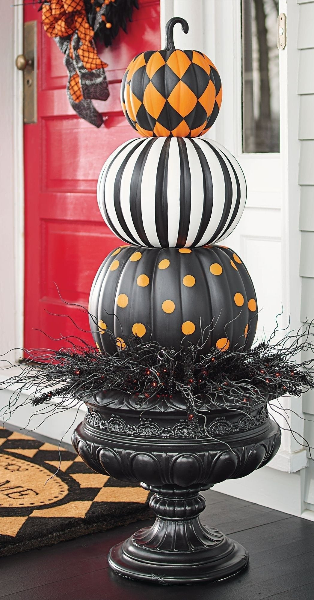 Halloween Stacked Pumpkins Unique Gorgeous Pumpkin Decorating Ideas 10