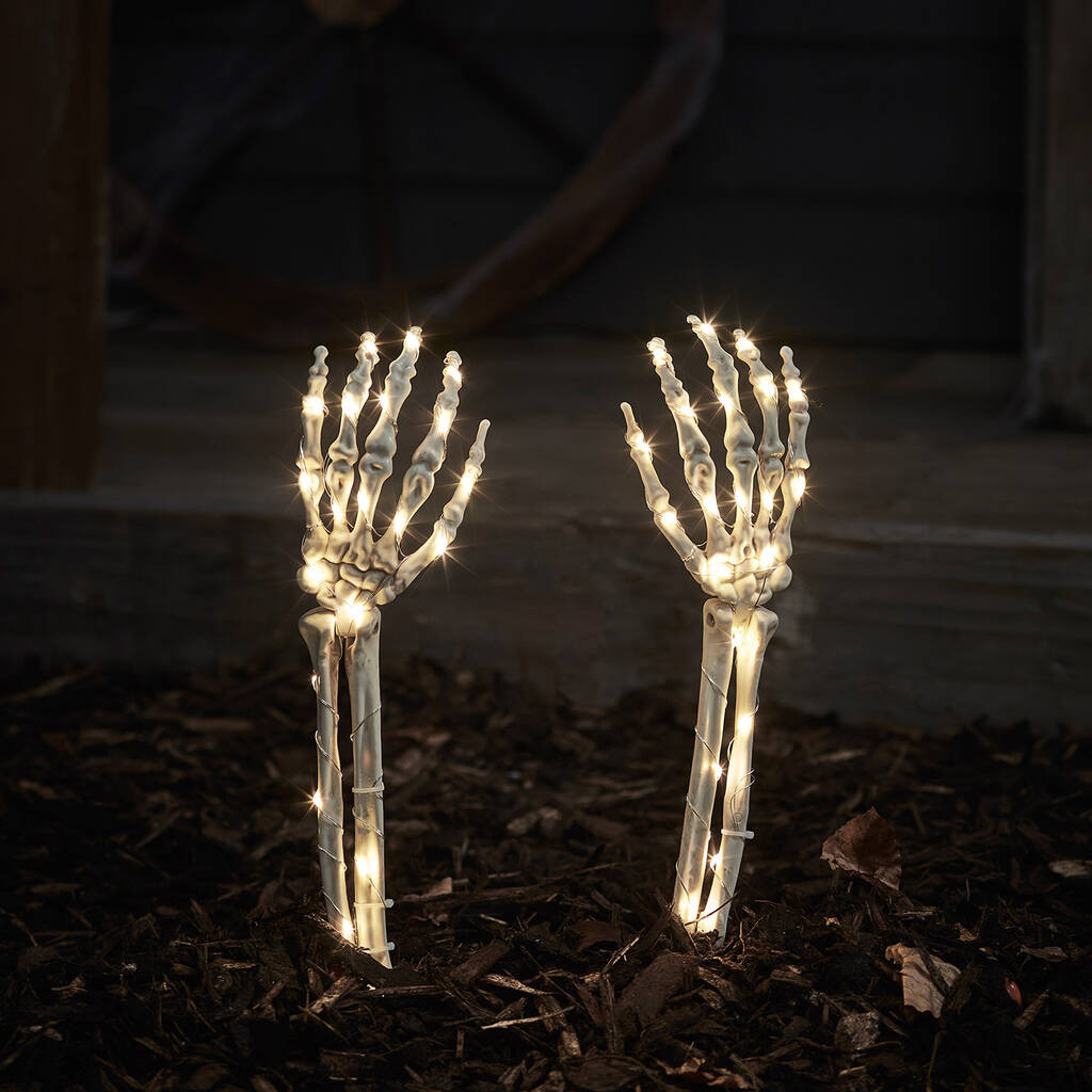 Halloween Stake Lights Best Of Skeleton Hand Halloween Stake Lights by Lights4fun