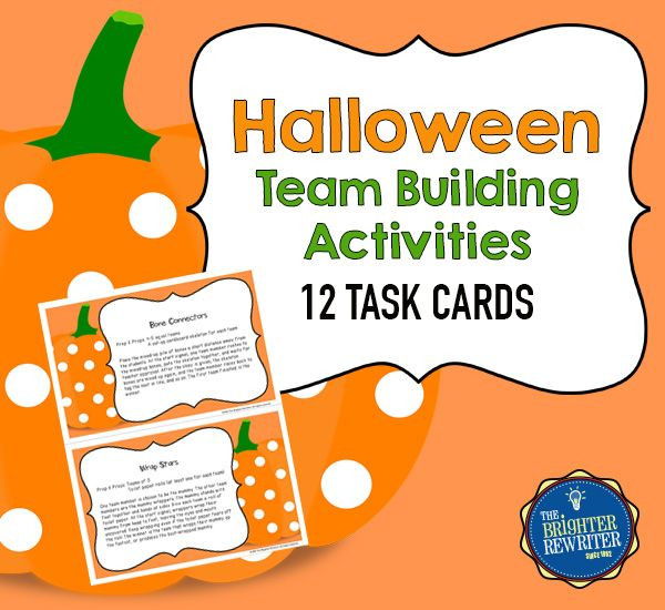 Halloween Team Building Activities New Halloween Team Building Activities Features 12 Task Cards with Group