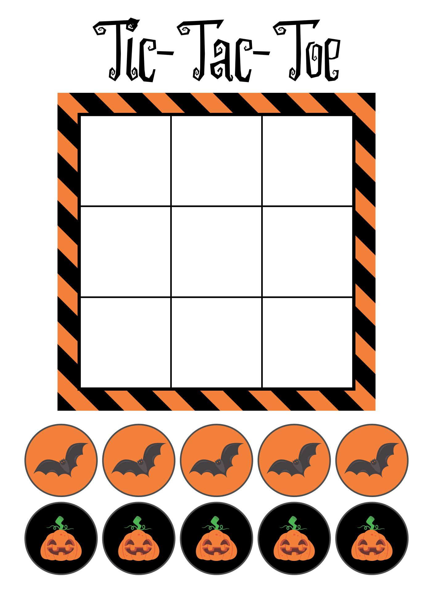 Halloween Tic Tac toe Awesome Halloween Tic Tac toe 15 Free Pdf Printables