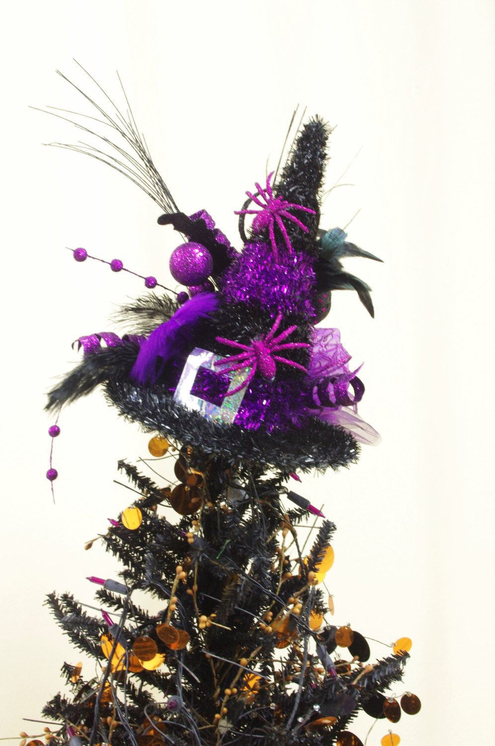 Halloween Tree topper Beautiful Halloween Tree topper Halloween Decoration Purple and