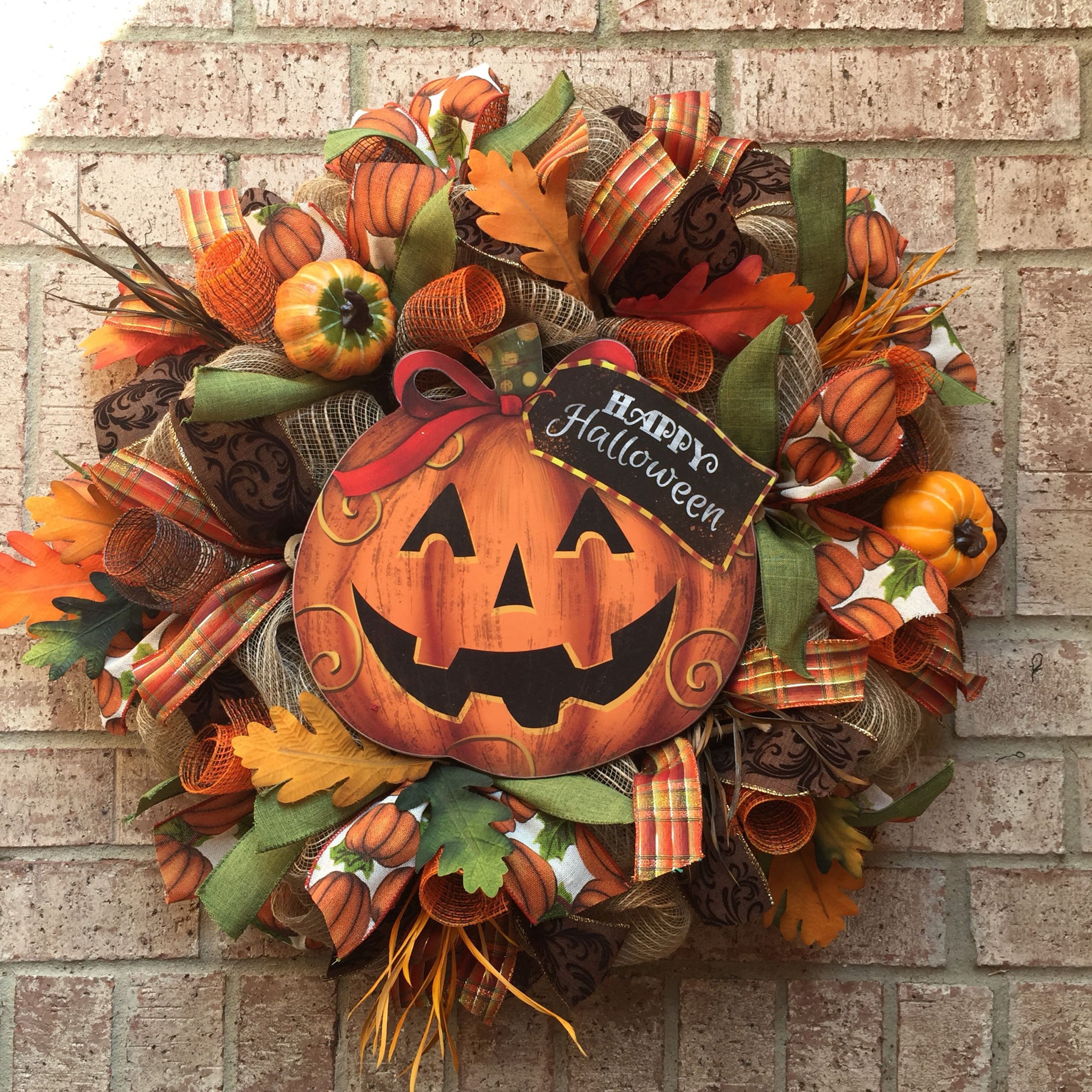 Halloween Wreaths for Front Door New Halloween Wreath Fall Wreath Pumpkin Wreath Front Door Decor