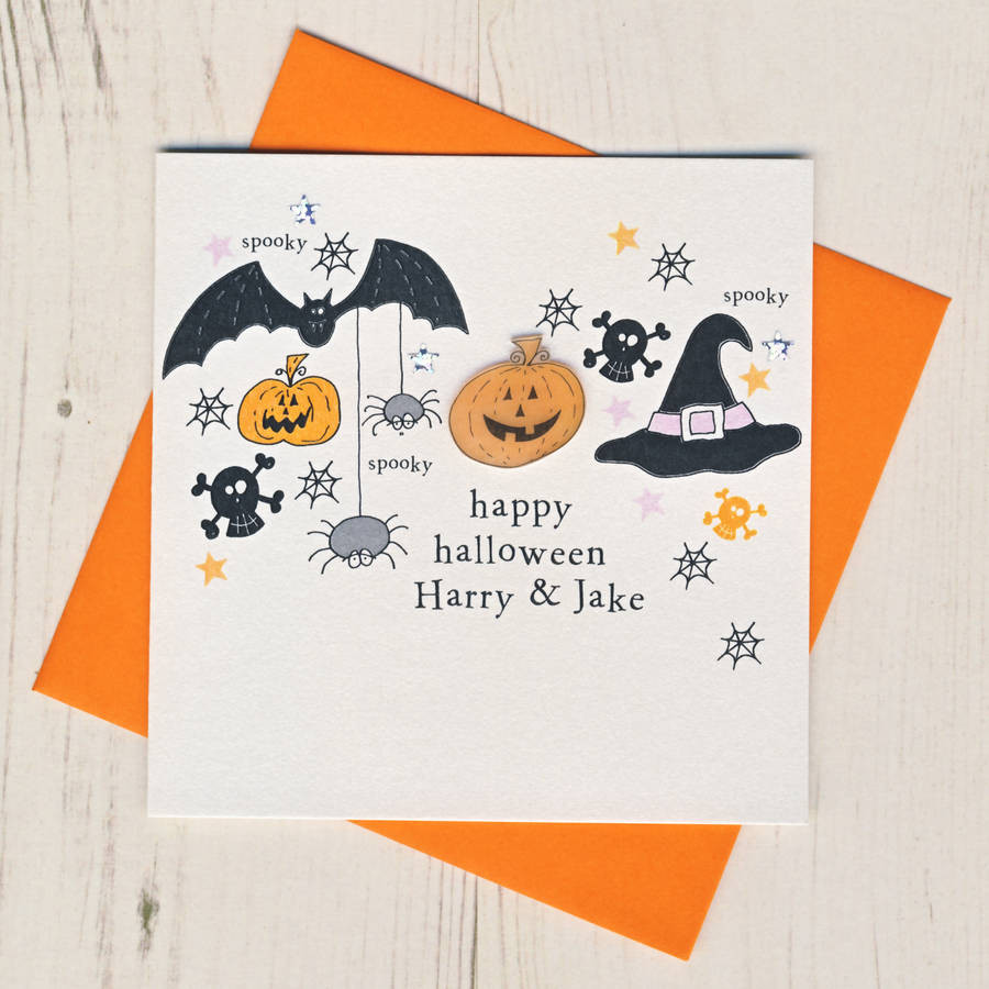 Handmade Halloween Cards Beautiful Halloween Spooky Handmade Card by Eggbert &amp; Daisy