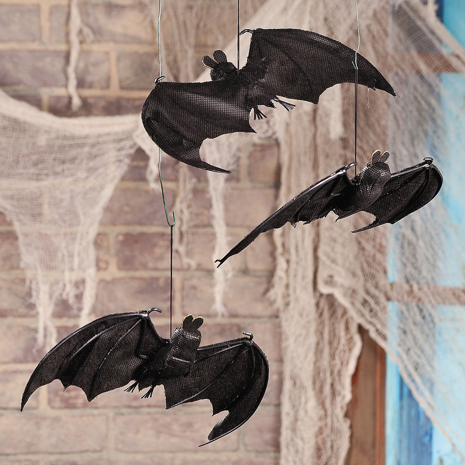 Hanging Bats Decor Unique Hanging Bat Halloween Decorations 3 Pc oriental Trading