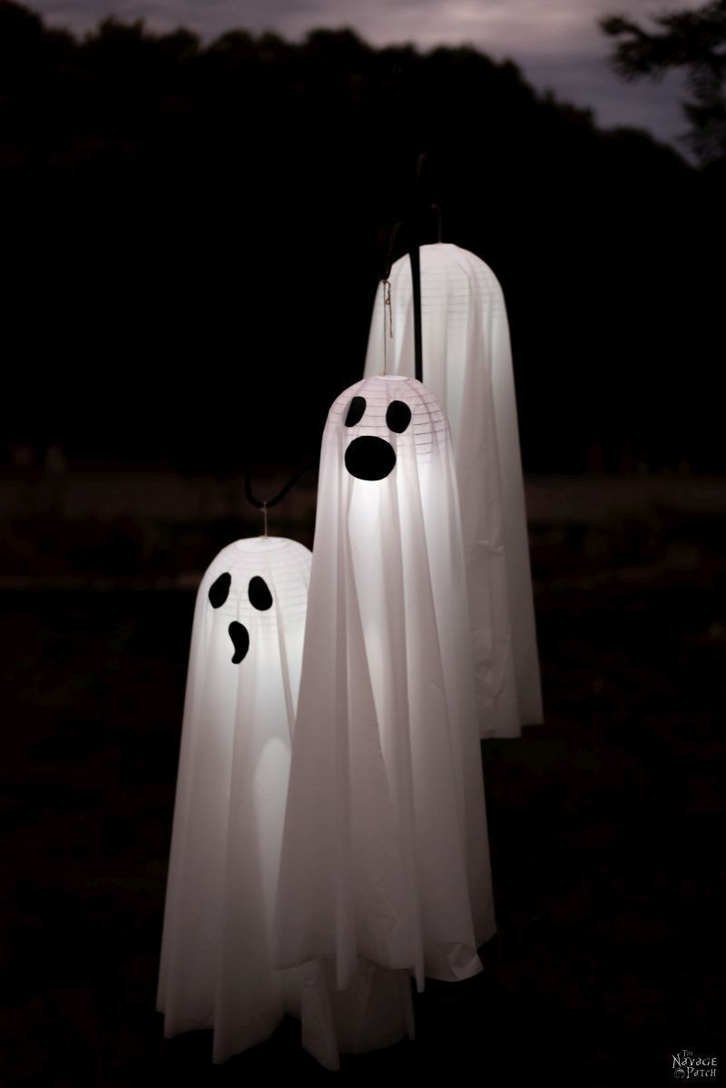 Hanging Light Up Ghosts Lovely Easy Lighted Hanging Ghosts A Dollar Tree Diy