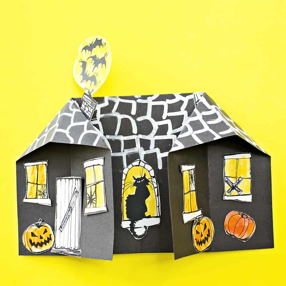 Haunted House Craft Unique 3d Spooky Paper Haunted House Craft