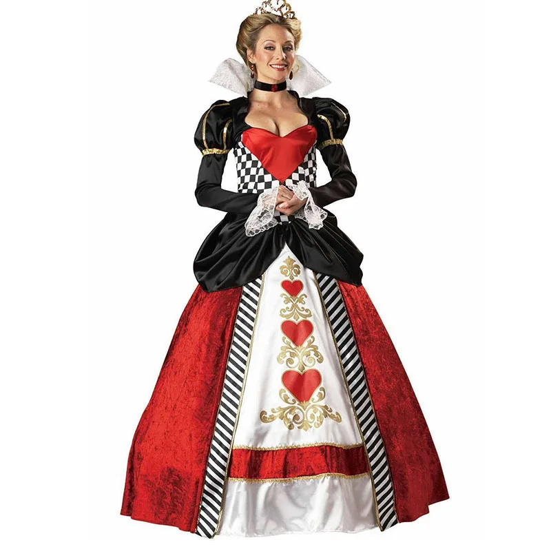 High Quality Halloween Costumes Beautiful Aliexpress Buy High Quality Adult Deluxe Queen Of Hearts Costume