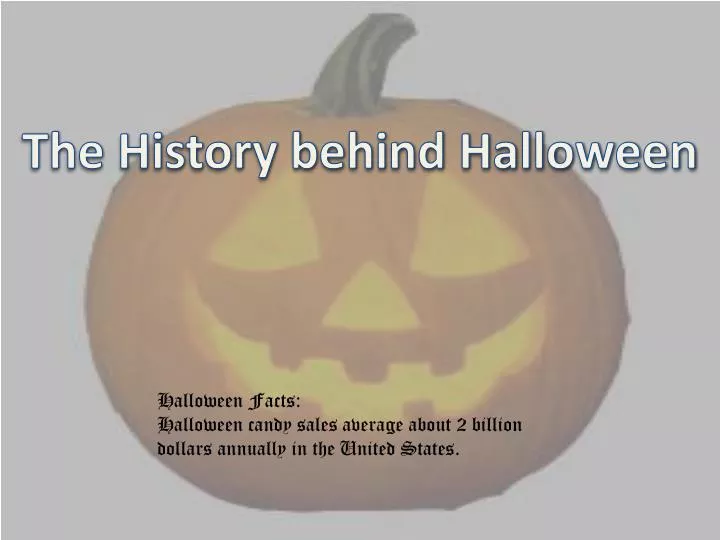 History Behind Halloween New Ppt the History Behind Halloween Powerpoint Presentation Id