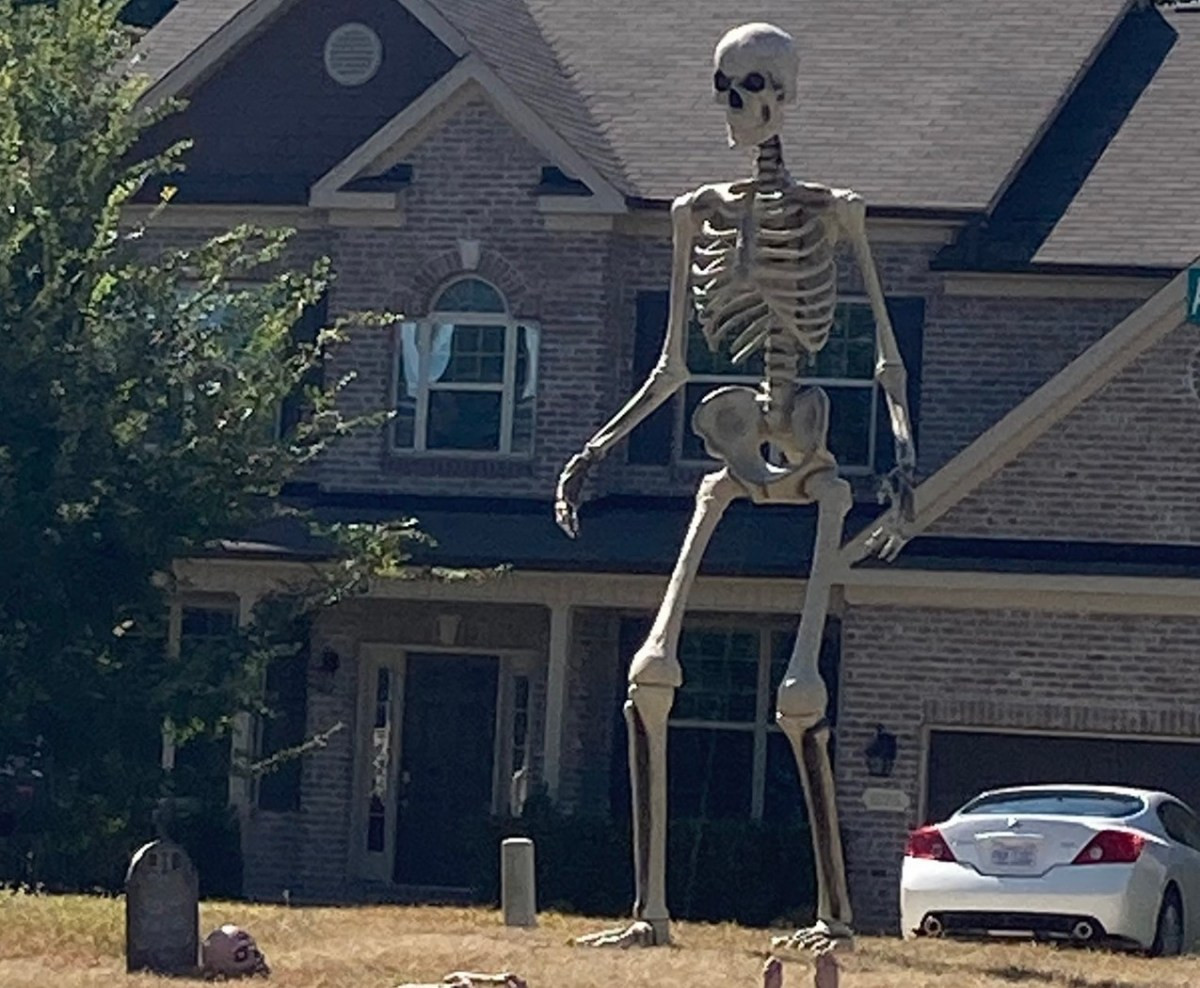 Huge Skeleton Decoration Awesome Home Depot S Gigantic Skeleton is Halloween Decoration Of the Year