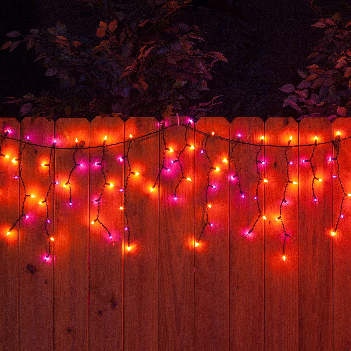 Icicle Halloween Lights Elegant 150 Halloween Icicle Lights Purple orange Black Wire Yard Envy