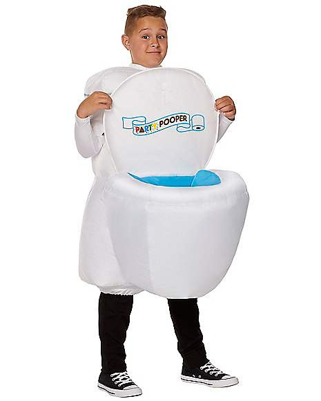 Inflatable toilet Costume Inspirational Kids Inflatable toilet Costume with sound Spirithalloween