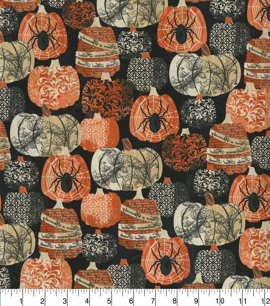 Joann Fabrics Halloween Decor Elegant Halloween Cotton Fabric Decorative Pumpkins