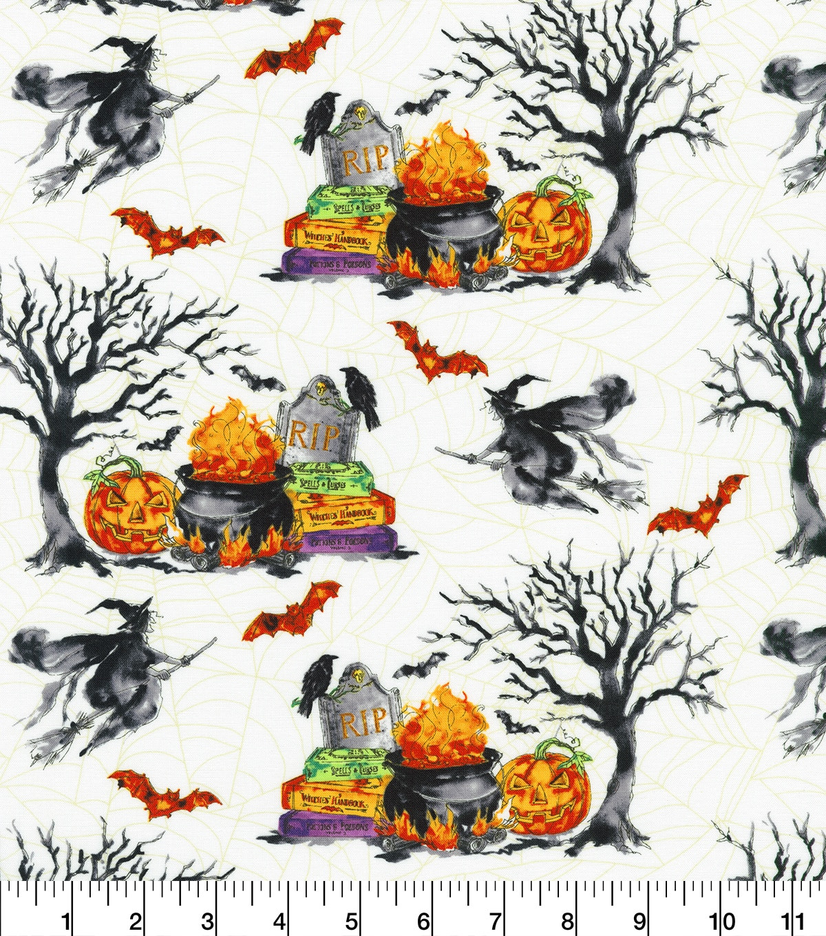 Joann Fabrics Halloween Fabric Lovely Phantom Night Halloween Cotton Fabric