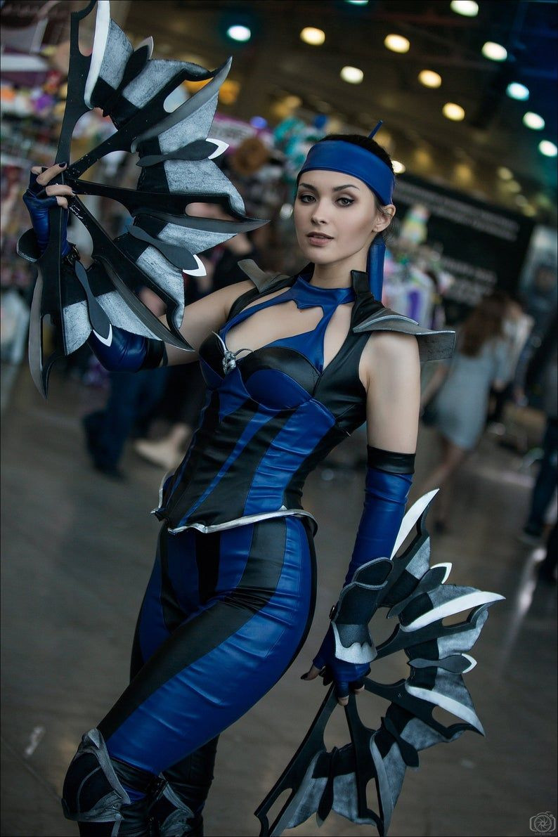 Kitana Halloween Costume Awesome Princess Kitana Fans Cosplay Costume Inspired by Mortal Kombat