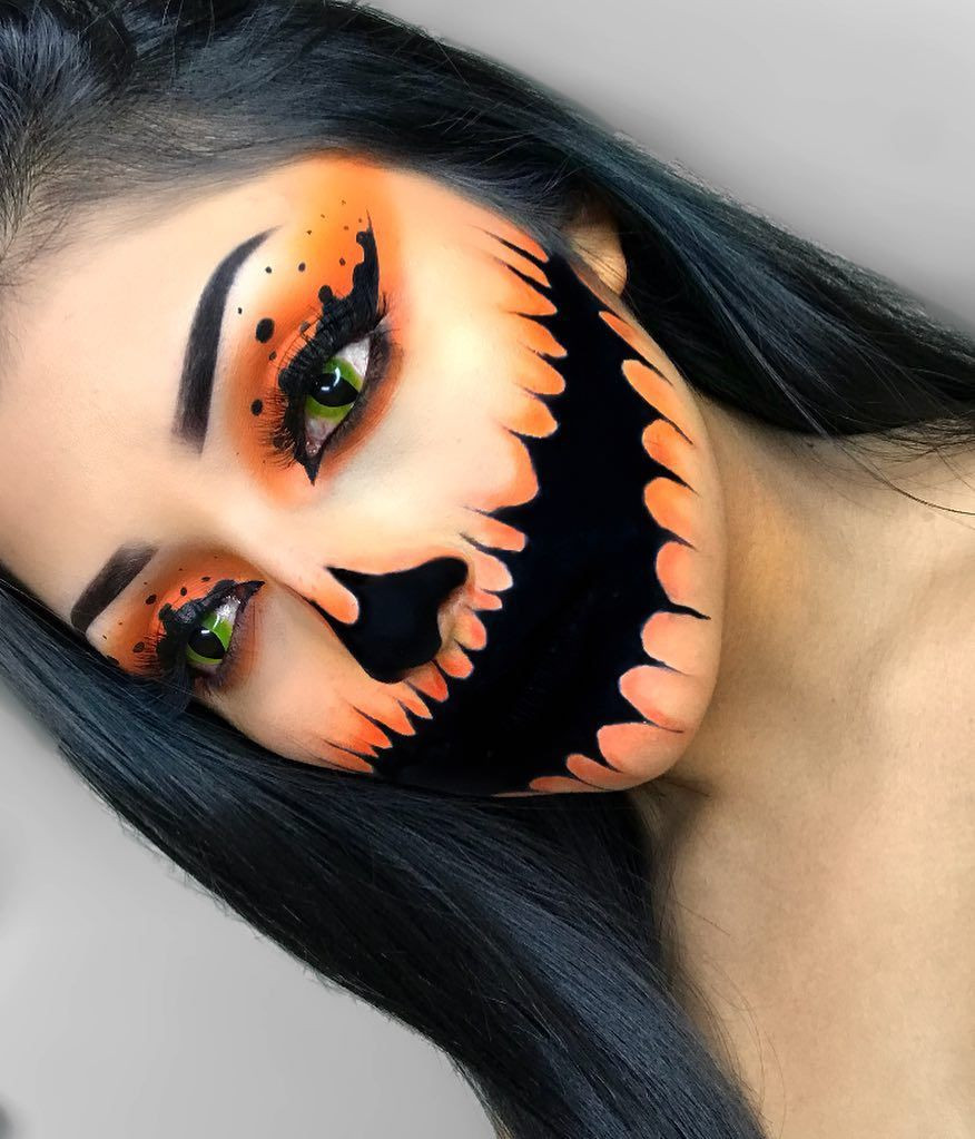 Ladies Halloween Makeup Unique Creepy Pumpkin Halloween Makeup Halloween Makeup Skull Makeup Clown