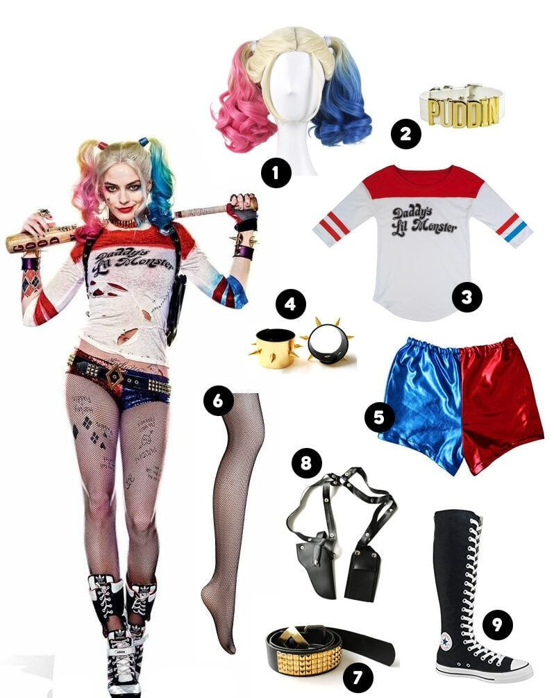 Last Minute Diy Harley Quinn Costume Awesome Pin On Costumes